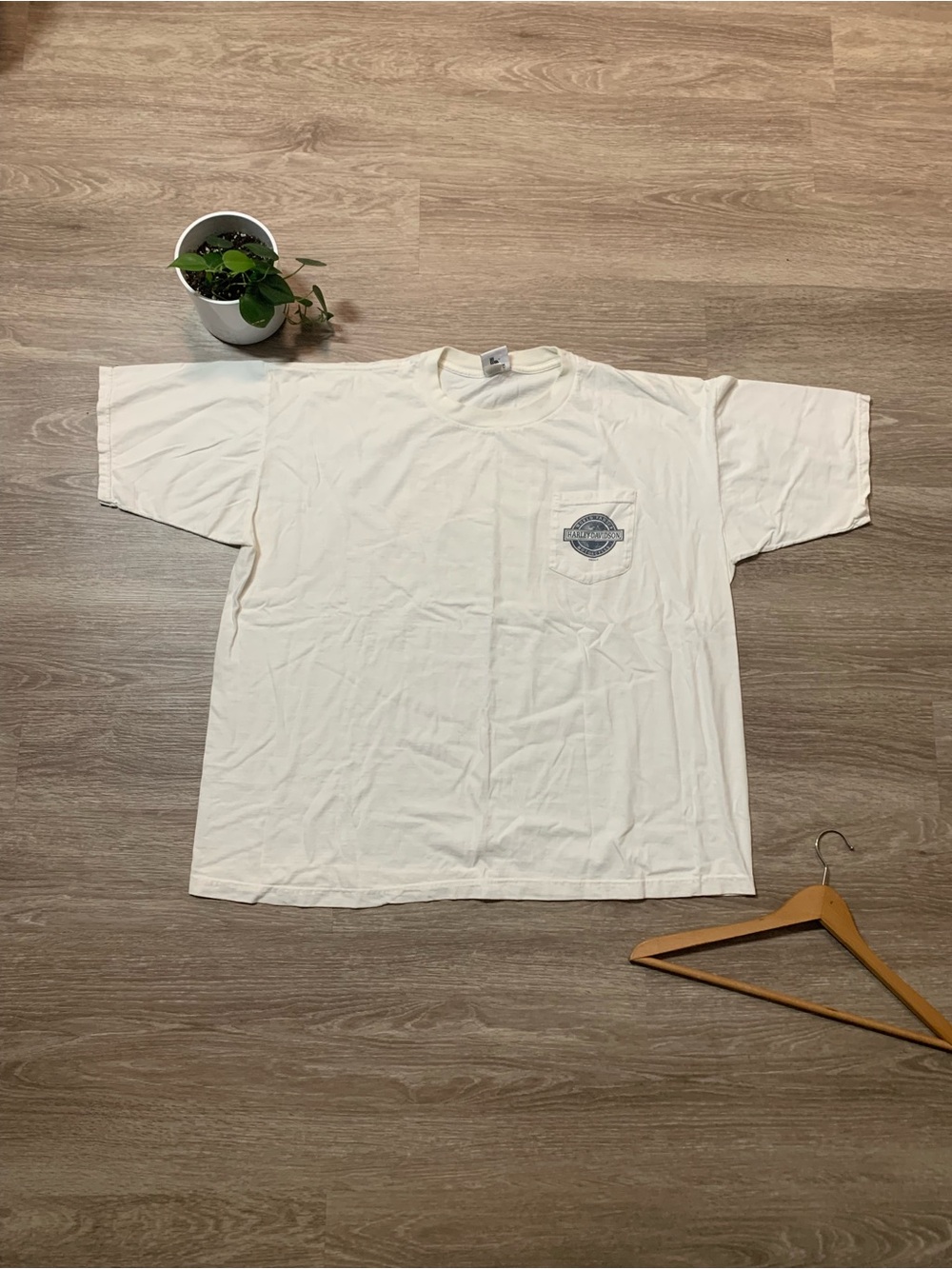Y2K Harley Davidson pocket tee